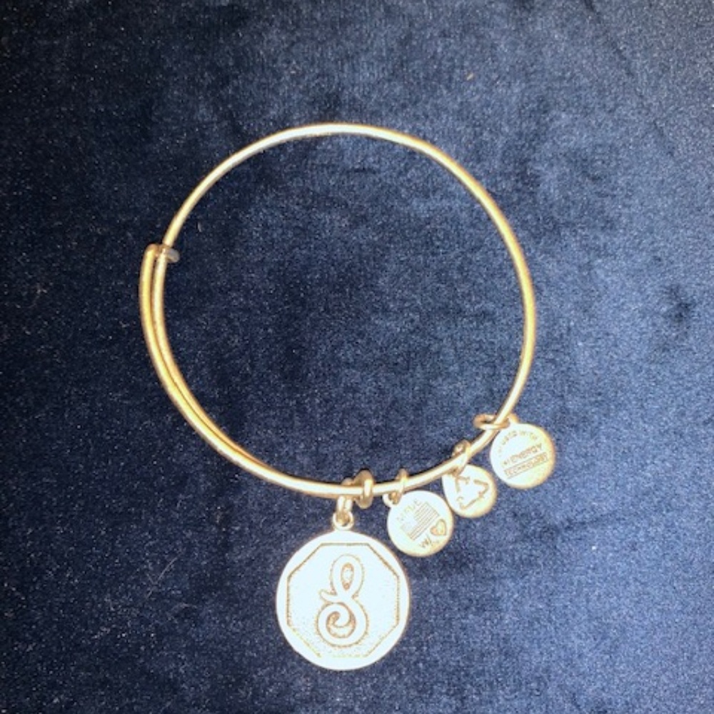 Alex and Ani Monogramed 'S' Bracelet